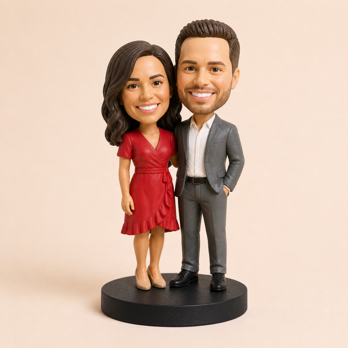 3D Bobble — The Duo — hand-painted bobblehead figure made from your photo