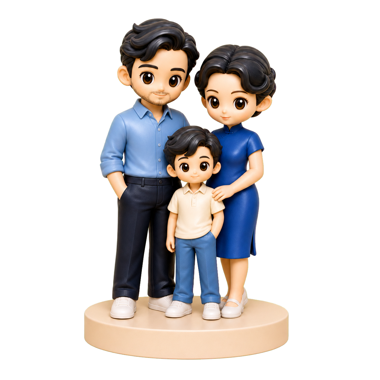 FAMILY 3D CHARACTERS 3D WORLD