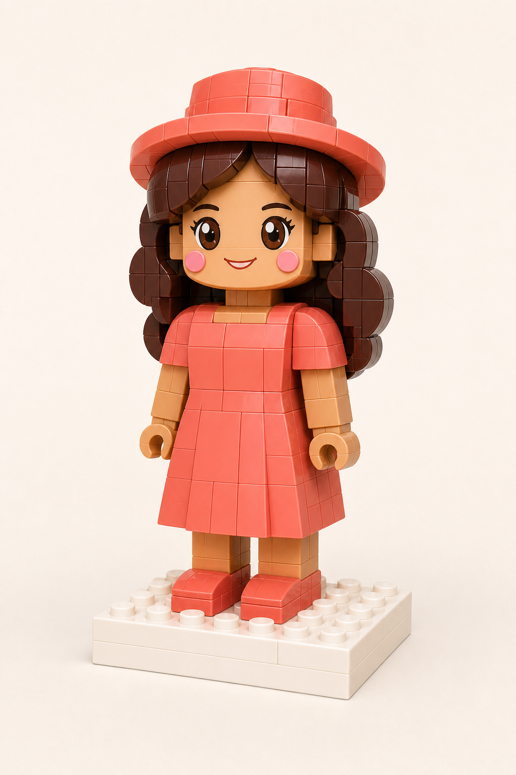 The finished Brick World character