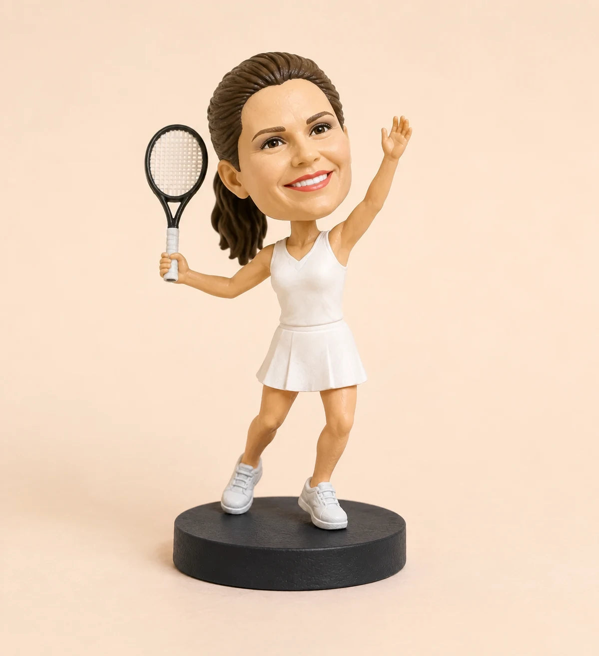 Signature pose — a resin character in its own hero stance